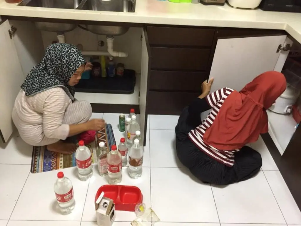 Cabinet organizing and cleaning in JB